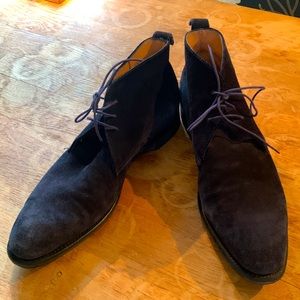 Bowen of London Chukka Calf Velvet Mens Shoes sz12